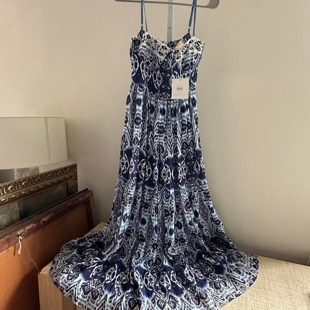 Carolina k white and blue